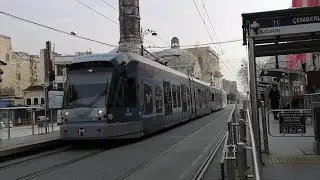 Трамвай Bombardier Flexity Swift A32 (754/749). Маршрут M1. Стамбул.