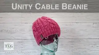 Unity Cable Beanie | Bulky Yarn Knitting Pattern #knitpattern #knit