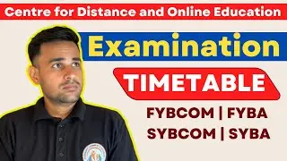 Examination Timetable 2024 | FYBCOM | FYBA | SYBCOM | SYBA