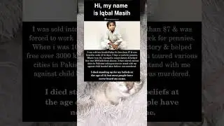His fight against child labor ended too soon.  Never forget Iqbal Masih #shorts #facts