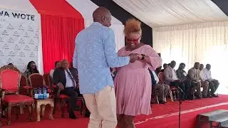 Gicanjama Wanja Asali akiinia Eric Wamumbi Mp Mathira🤭