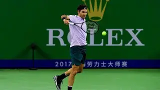 Roger Federer vs Juan Martin Del Potro Shanghai 2017 match highlights 