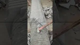 Carving stone column technique