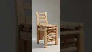 Single Piece Wood Unlimited Transformation: From Chair to Table