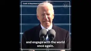 US President Joseph R. Biden, Jr. Inaugural Address