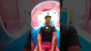 Boy stuck in dragon slide. #shortsvideo