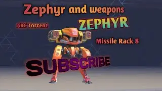 Mech Arena Зефирка и вооружение Zephyr and weapons🔥