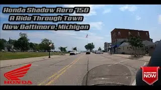 A Ride Through New Baltimore, Michigan on My 2006 Honda Shadow Aero 750 GoPro Hero 9