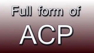 Full form of ACP