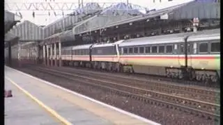 Intercity Class 90 90005 Departing Crewe 21st May 1993.