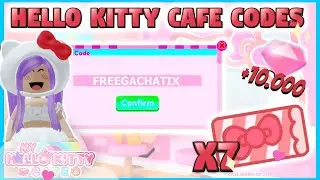 ⭐10 C&Oacute;DIGOS MY HELLO KITTY CAFE⭐EVENTO ROBLOX