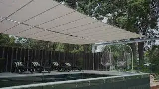 Soltex Complete Pool Coverage - Shaderunner Classic Retractable Shade Sail