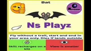 Paper Animal.io playing with the bat skin🦇