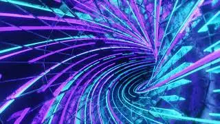 Colorful Time and Space Warp Wormhole, Science Fiction Abstract Background Video | Ultra HD 4K