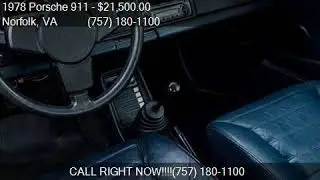 1978 Porsche 911  for sale in Norfolk, VA 23518 at Autotrade