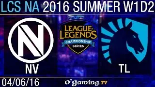 Team Envy vs Liquid - LCS NA Summer Split 2016 - W1D2