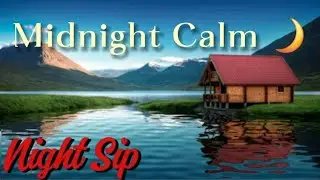 Midnight Reflections 🌙 | Peaceful Lake Cabin Ambience for Deep Relaxation