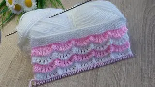 İki şiş kolay örgü şal,süveter,yelek model anlatımı ✅Easy knitting crochet patterns