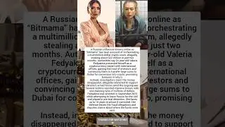Russian &lsquo;Queen Of Crypto&rsquo; stole $22M In Military Fund Scam #shorts