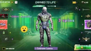 DAMNED TO LIFE MYTHIC DRAW (3 SPINS) | Mythic CBR4- Ameoba| Call of duty mobile lucky draw