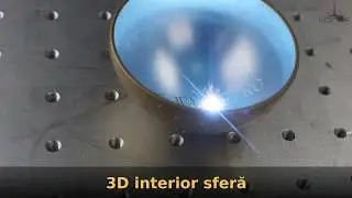 Gravator laser, marcare  laser 3D pe suprafețe sferice