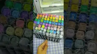 Unboxing Spidol Deli Sketch Marker part 2🎉💜 #shorts