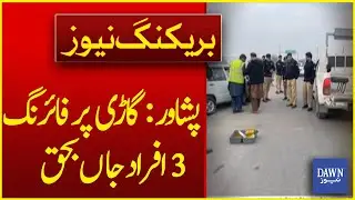 Peshawar Under Fire: 3 Killed in Brutal Vehicle Shooting Incident | Breaking News | Dawn News