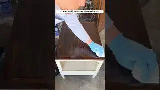 How to Stain Wood (DIY) #shorts