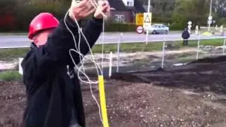Kabel trekken met stofzuiger