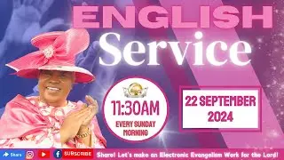 EGLISE DE DIEU SAINTETÉ EN CHRIST | Sunday Morning English Service | 9.22.24 |