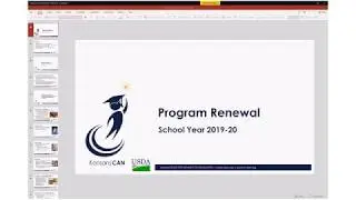 School Nutrition Program 2020 Program Year Renewal Webinar
