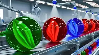 Inside a Modern Glass Marble Factory: From Scrap Glass to Perfect Marbles (Full Process)