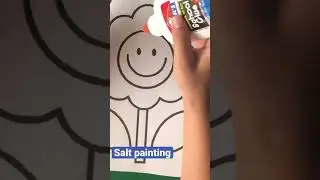 #Salt painting| #Glue art| #shorts| #crafts