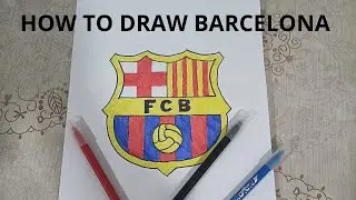 HOW TO DRAW FC BARCELONA LOGO ❤💙