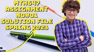 MTH647 # Assignment No#01 100%Solution files/#ansar vu/#ansar waqar