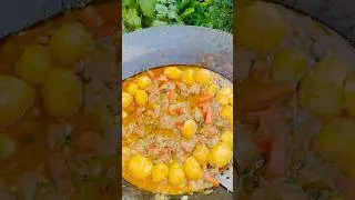 Steak with potatoes at Disc #discada #rețete #рецепты #cooking #meatlovers #shortvideo