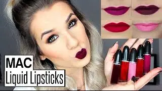 Mac Retro Matte LIQUID LIPSTICKS! Review + Swatches + Try on