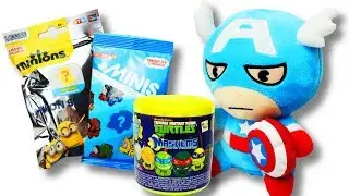 MINIONS Ninja TURTLES Mashems Thomas Minis Captain America Toys Blind Bags