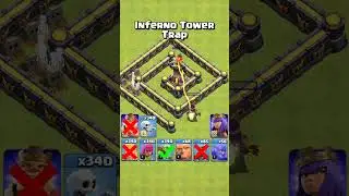 Multi Inferno Tower Trap! Clash of Clans