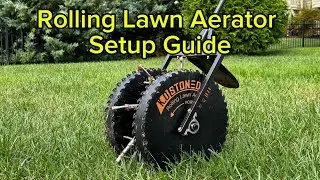 K.D STONEDGE Rolling Lawn Aerator Setup Guide