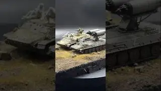 When I had two 1:72 scale MTLB tanks#miniature #moderntanks #MTLB #militarymodel #diorama