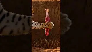 Smart Leopard Outsmarts a Deadly Trap  #Leopard #wildlifeentertainment #shorts