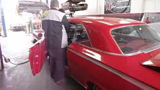 Hi-low shop customer's red 62' Impala drop it like it's hot! Mando Hi Low on the switch