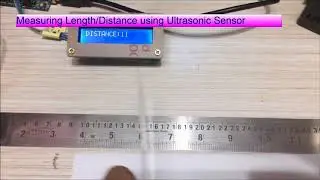 Measuring Distance length using Ultrasonic sensor