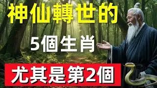 ⛩️☯🐉 神仙轉世的5個生肖，尤其是第2個，簡直就是超凡脫俗！#修行思維 #修行 #福報 #禪 #道德經 #覺醒 #開悟 #禅修⛩️☯🐉