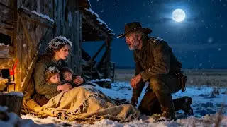 A Cowboy Found a Widow and Her Children Sleeping in the Cold — The Reason They Were There Broke His