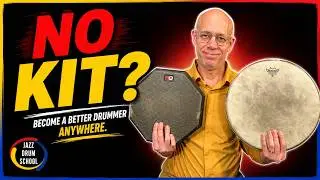 Beginner Jazz Drumming On A Practice Pad - No Drum Set Needed