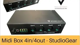 Review & Mở Hộp - MIDI USB BOX 4IN/4OUT STUDIOGEAR
