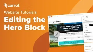 How to Edit the Hero Block on Your Carrot Website