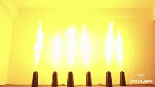 150W Hexagonal Flame Thrower DMX512 Outdoor Performance Real Flame Machine